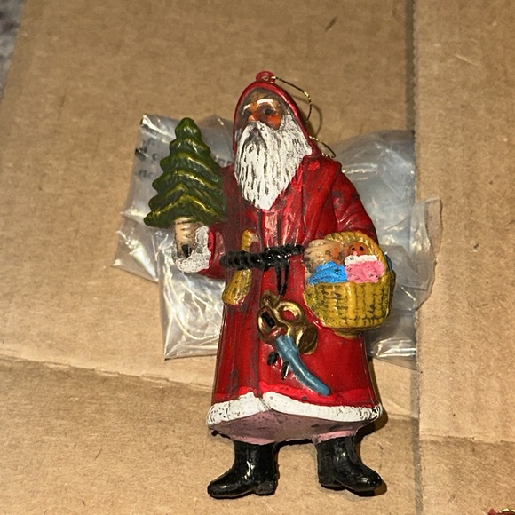 12x Vintage Plastic Old World Santa Christmas Ornaments - Picture 4 of 13